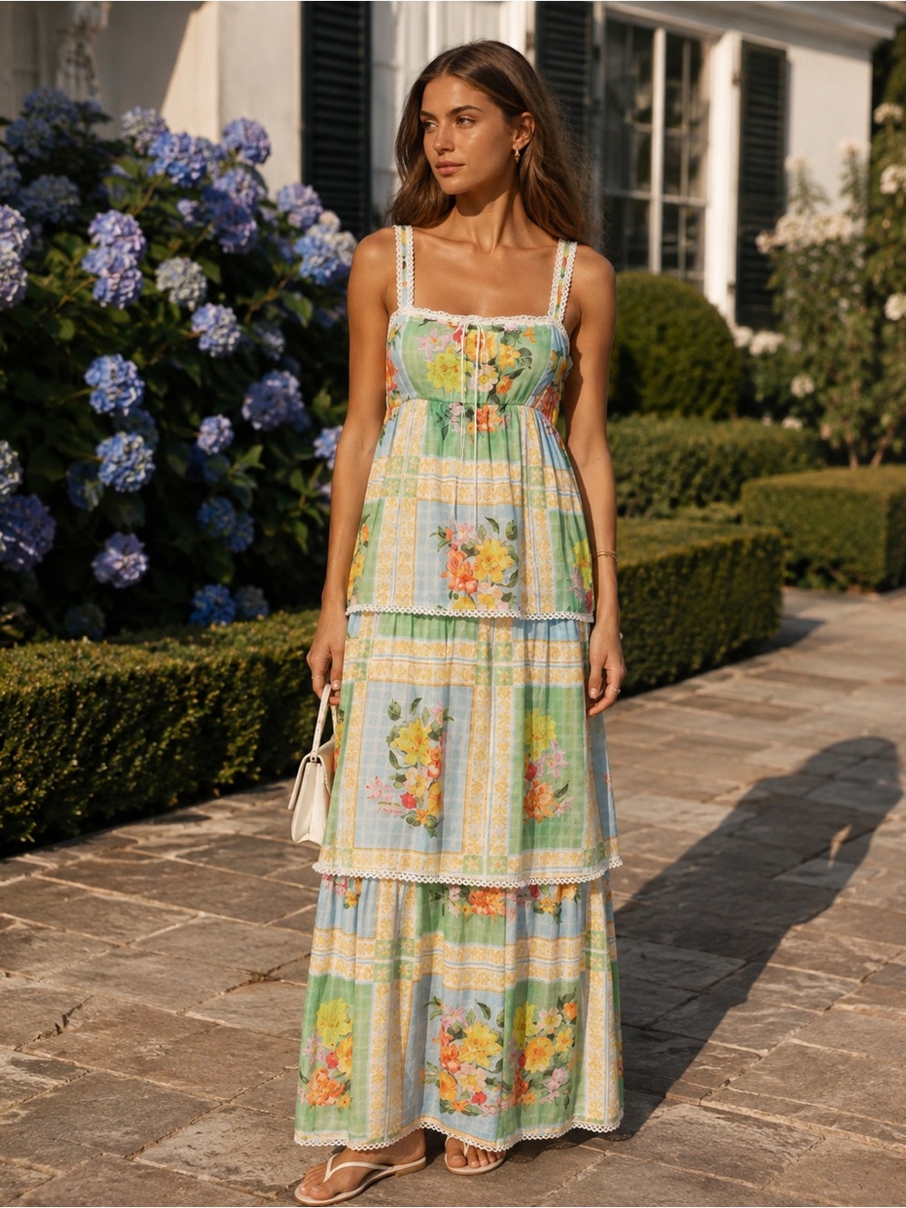 Show Me Your Mumu Peyton Midi Dress Country Bouquet Floral XS - Picture 1 of 6